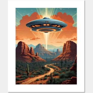 Alien Invasion In Sedona Arizona Posters and Art